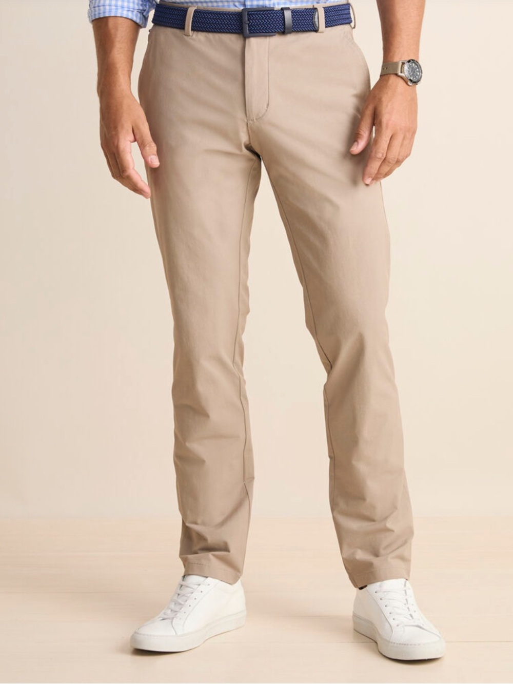 Vineyard Vines Slim On The Go Performance Chinos Fit in Khaki Tan Size 38x32